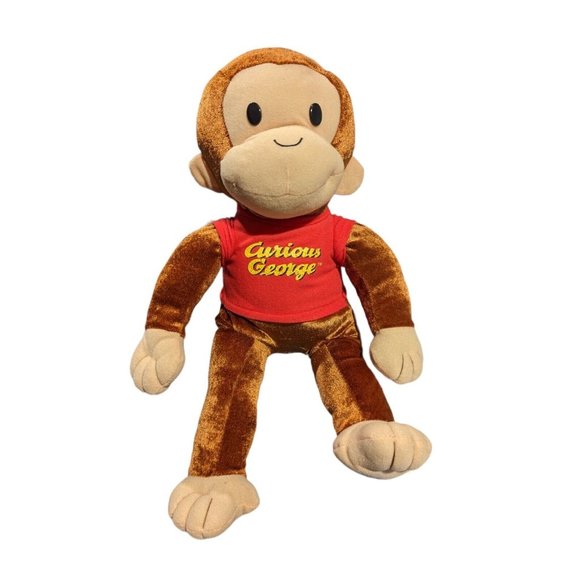 Curious George Plush Animal Monkey Red Shirt by Kelly Toy - Picture 1 of 4